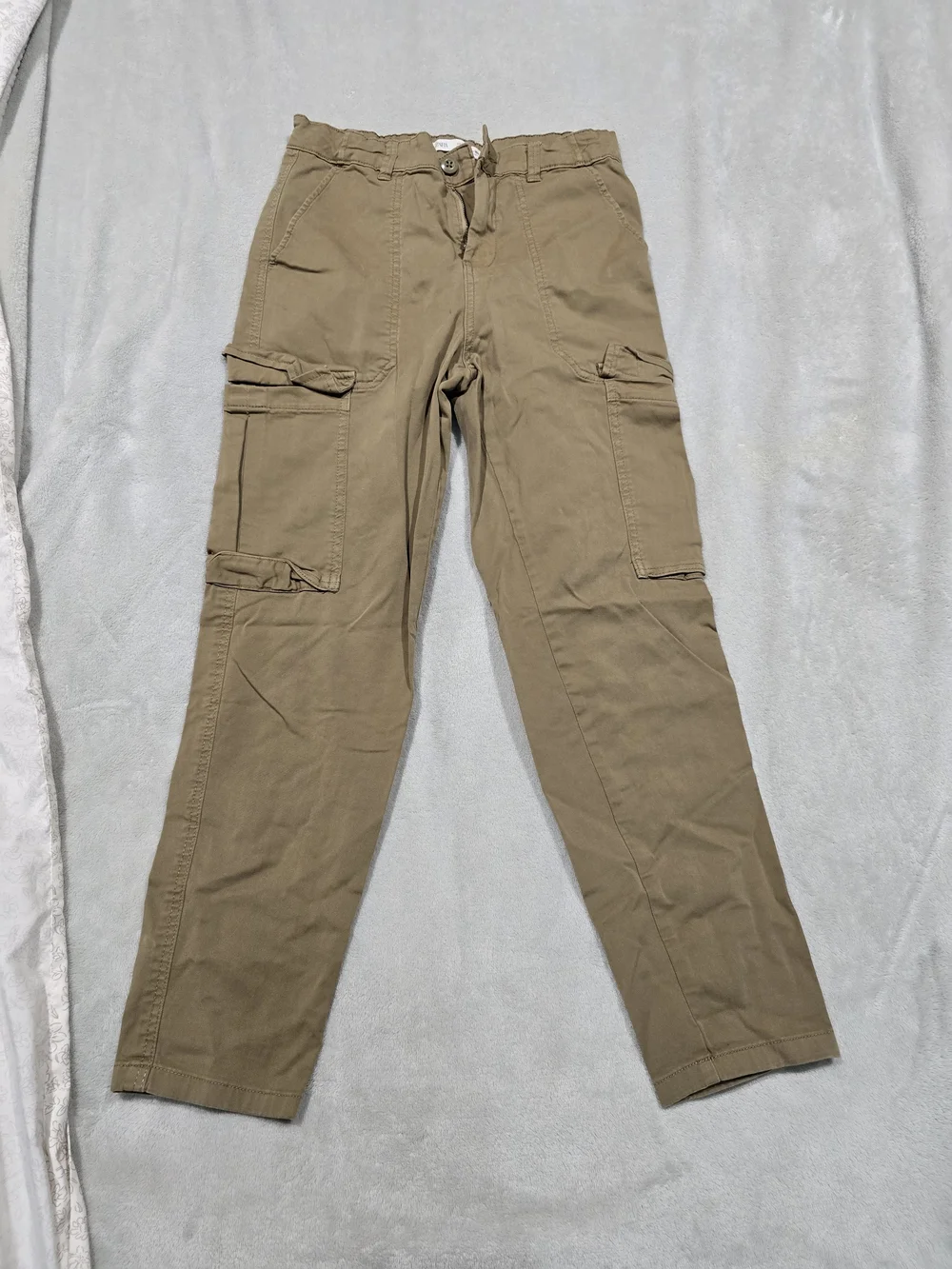 Zara Kids Cargo Trousers in Khaki and Rust